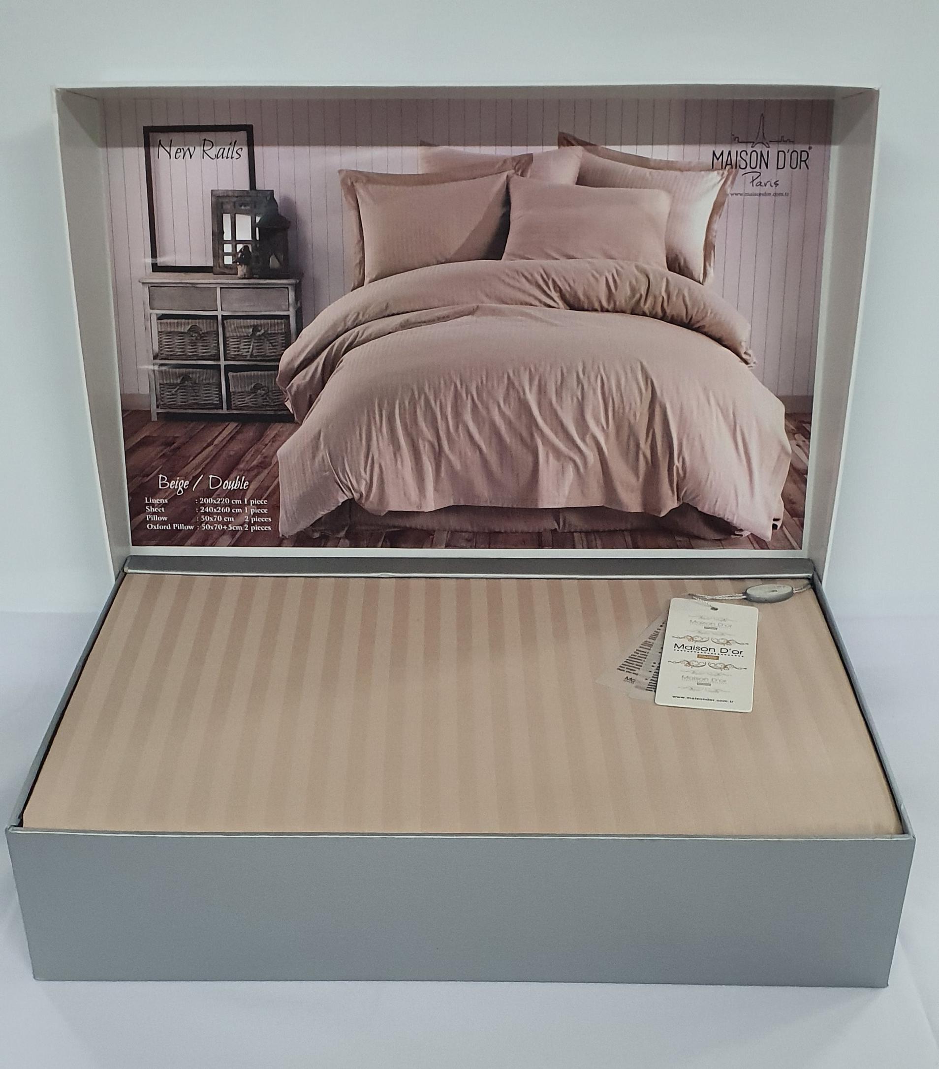 Комплект постельного белья Maison D'or 200х220 Rails Beige (CN1292)