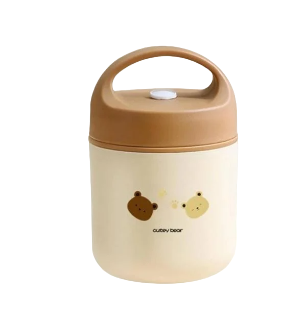 Термос для еды Food Cutey Bear 0,49 л Beije/Green (12915197)