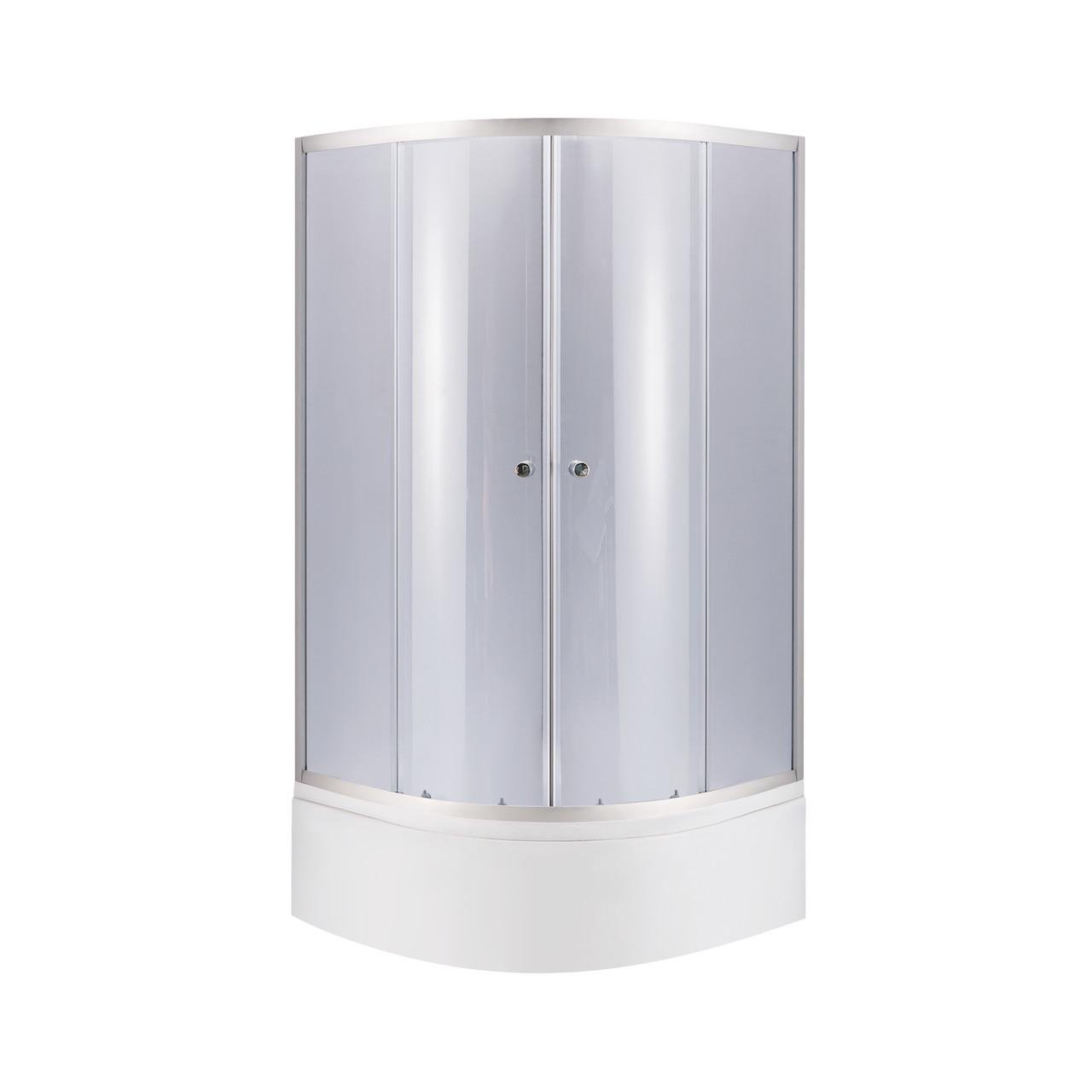 Душова кабіна Latwa SC80x80.SAT.HIGH.GR полукругла скло тоноване 4 мм/душовий піддон KAPIELKA ST80x80x41 з панеллю Lidz (2657689598) - фото 1 Душова кабіна Latwa SC80x80.SAT.HIGH.GR полукругла скло тоноване 4 мм/душовий піддон KAPIELKA ST80x80x41 з панеллю Lidz (2657689598) - фото 1