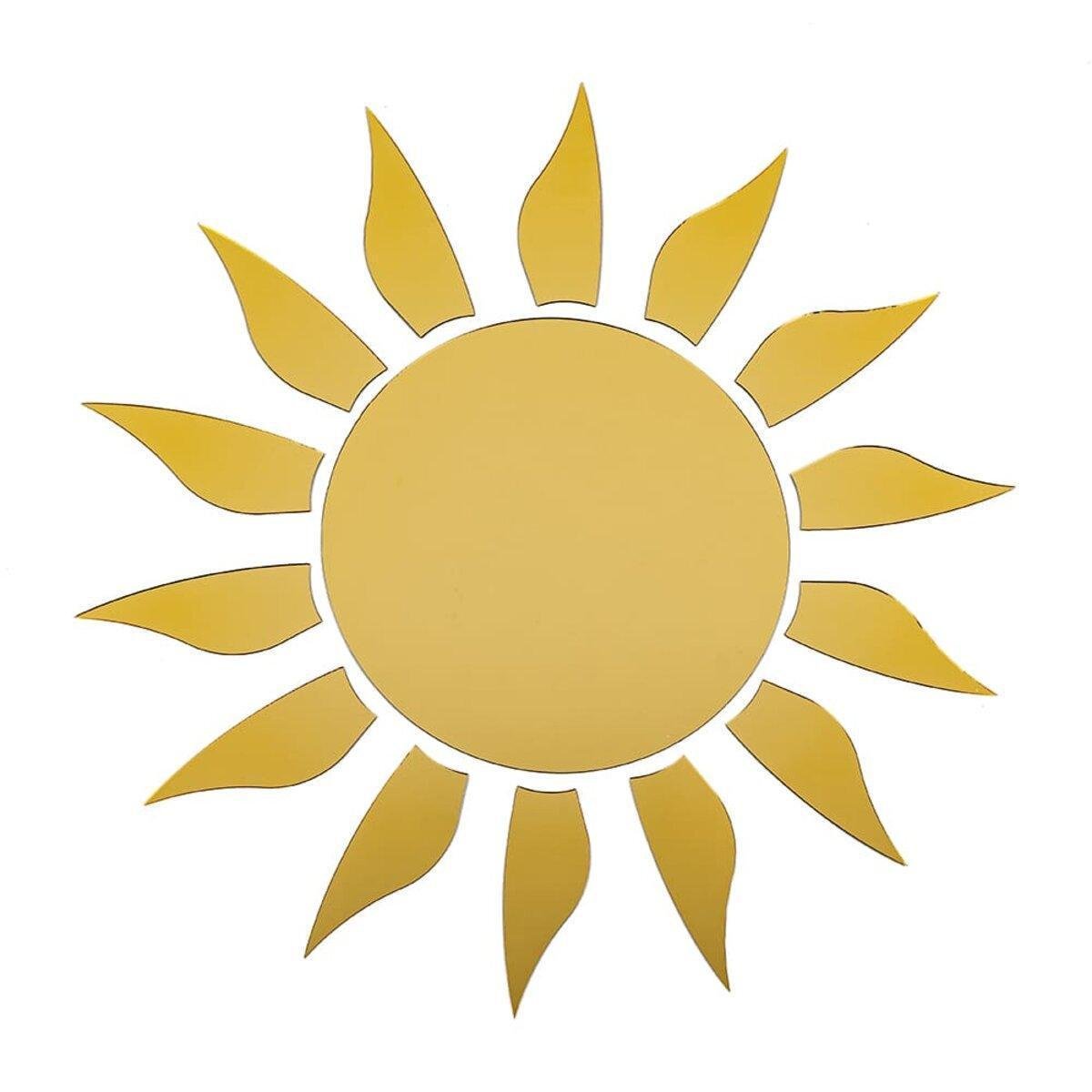 Декор дзеркальний акриловий самоклеючий 15 шт. Золотий (SW-00002502)