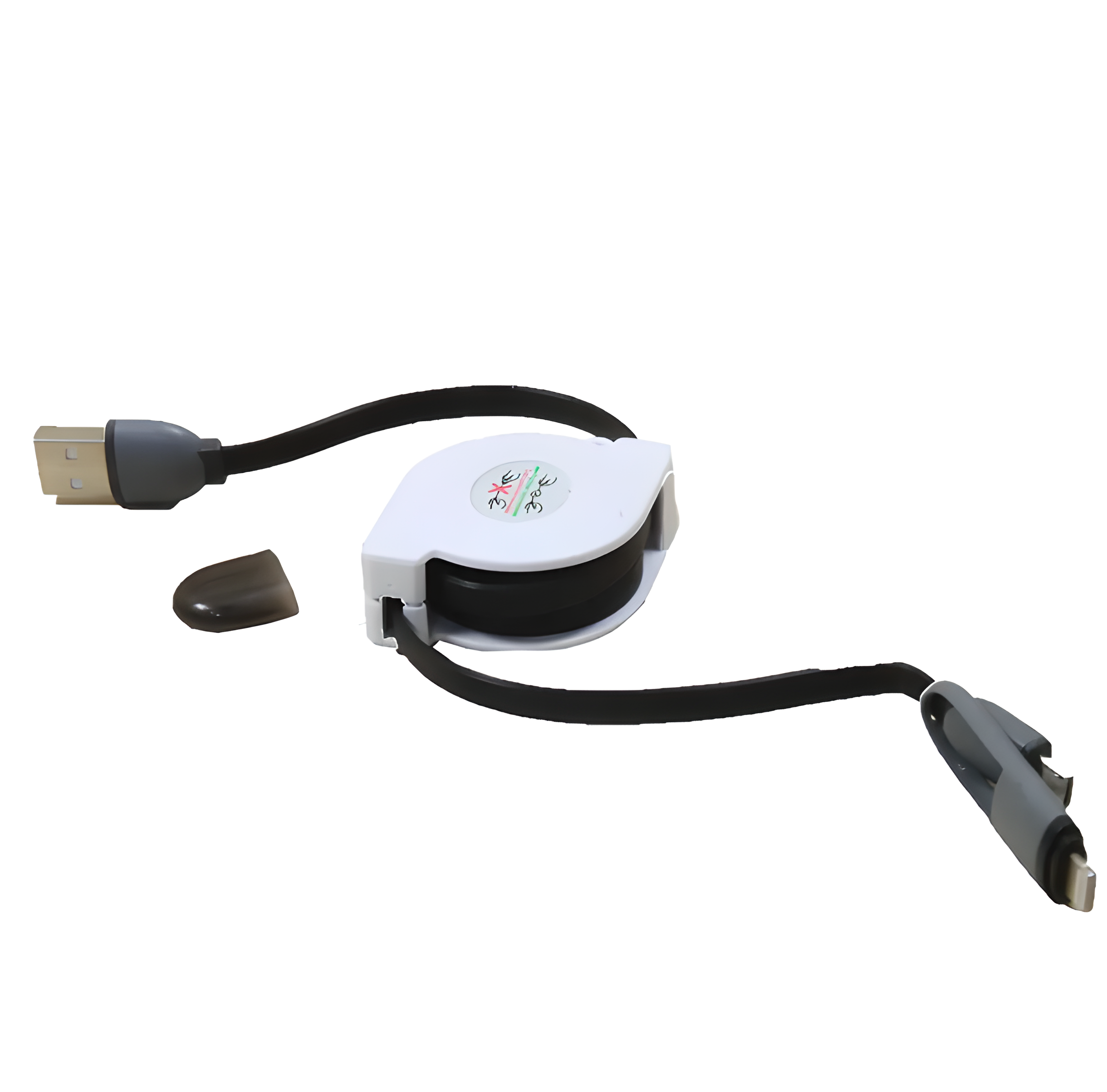 Кабель USB-Lightning + Micro USB Pull Push Мatrix НФ-00006230 (IR004104)