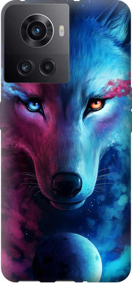 Чехол на OnePlus Ace Арт-волк (3999u-2953-42517) Чехол на OnePlus Ace Арт-волк (3999u-2953-42517)