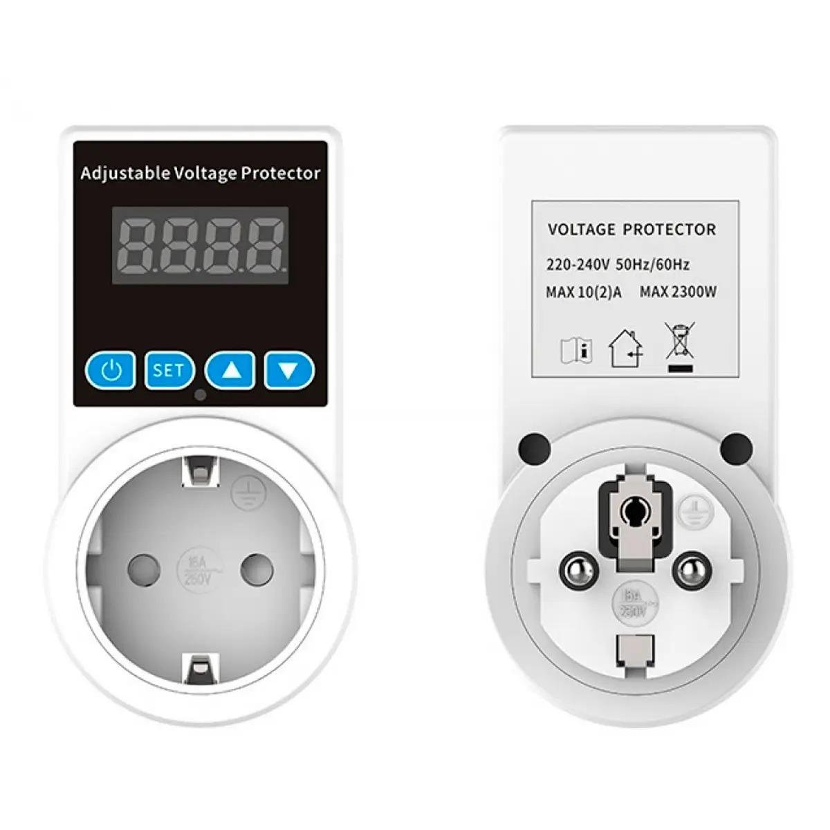 Реле напряжения в розетку Voltage protector Белый (1010852-White) - фото 8