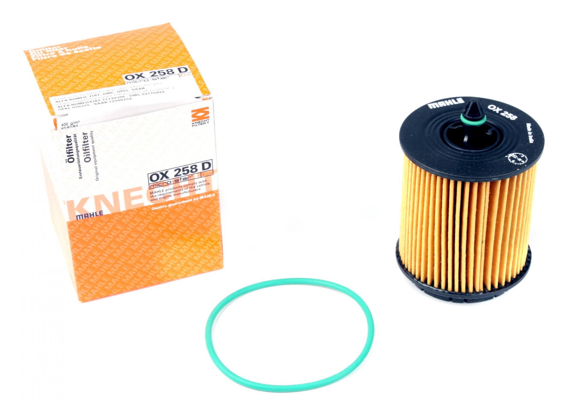 Фильтр масляный KNECHT для Opel Astra G/Vectra B/C 2,2i 00- (OX 258D)