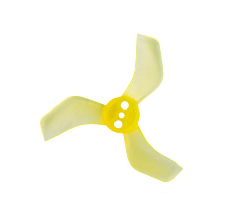 Пропелери GemFan 40 мм 1635-3 1 мм/1,5 мм Прозорий/Жовтий (21979484)