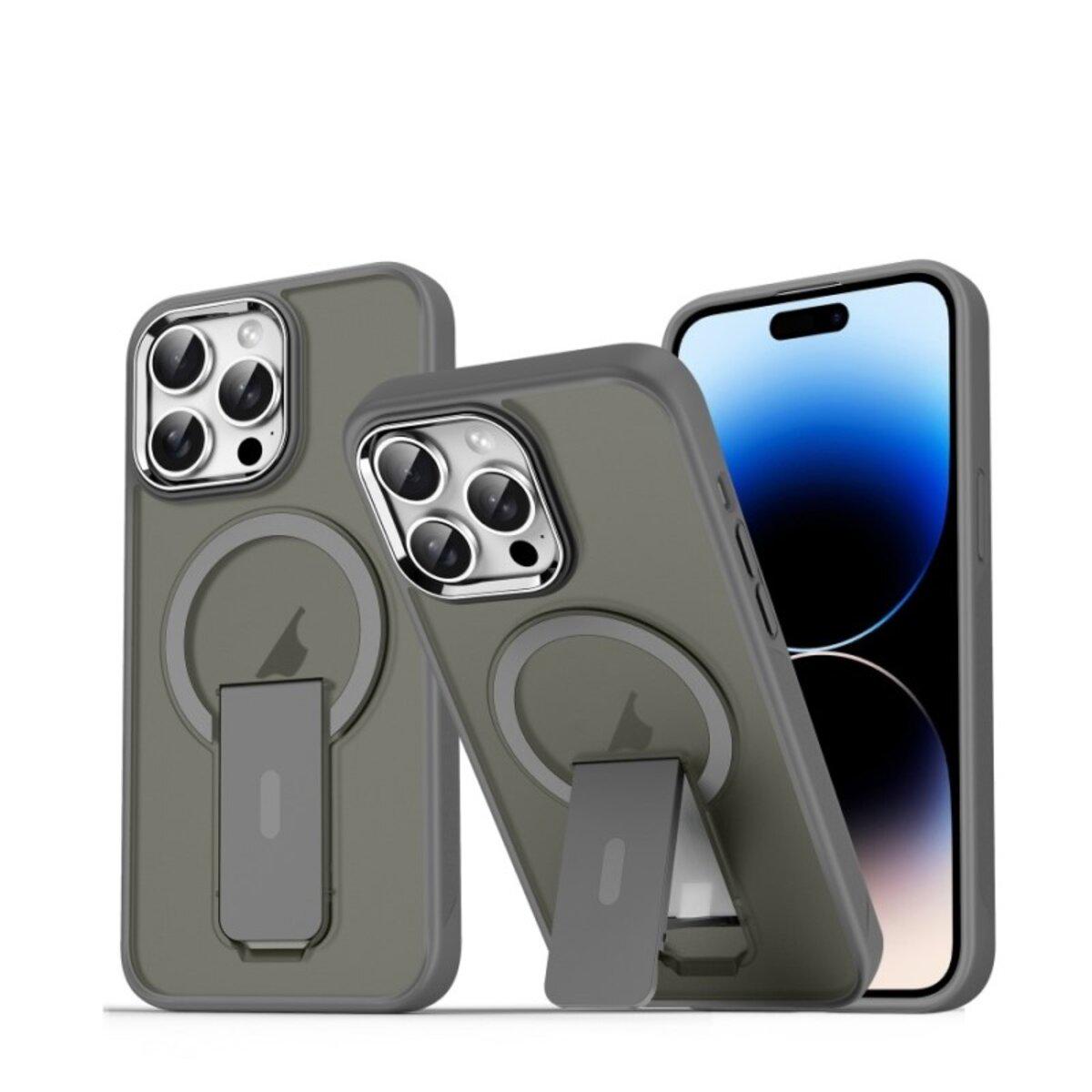 Противоударный чехол с подставкой Cosmic Magnetic Stand for Apple iPhone 14 Pro Grey