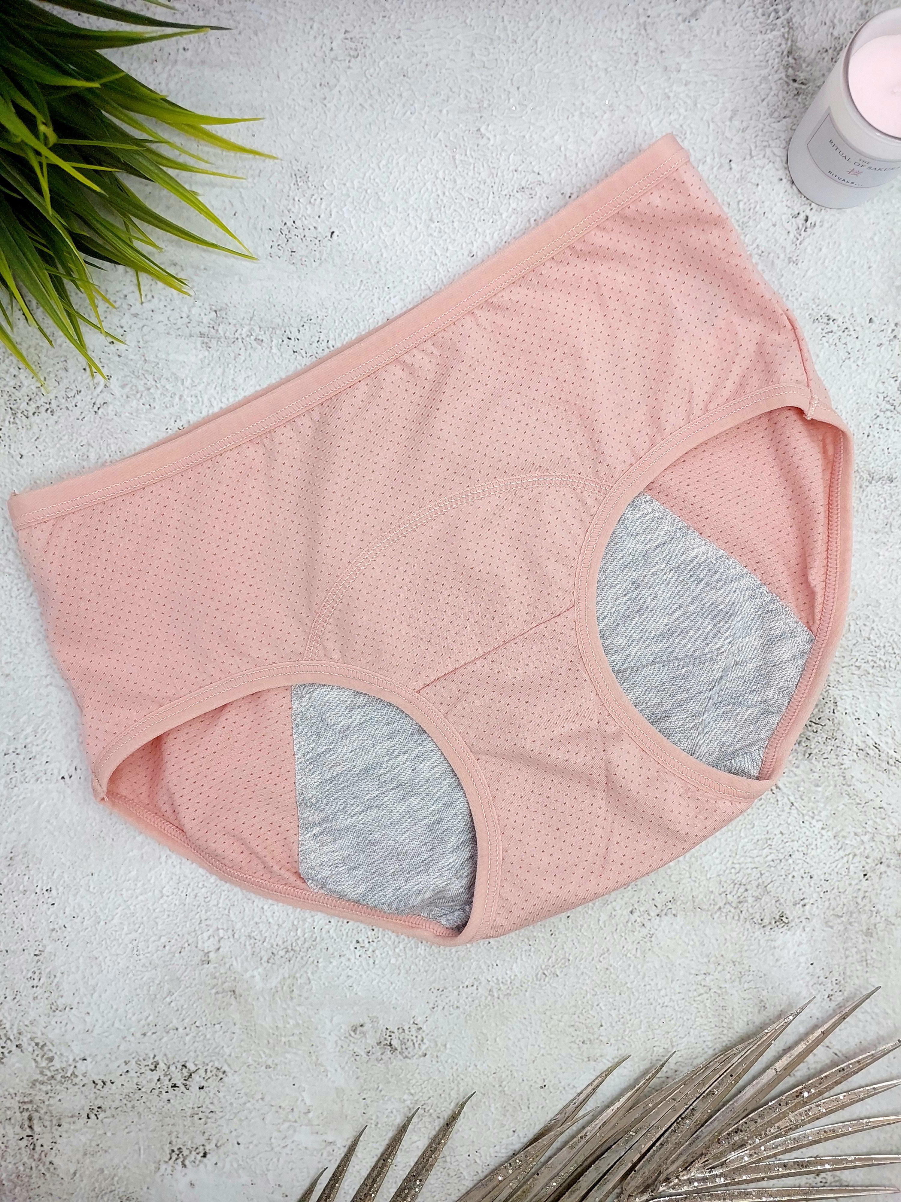 Трусики менструальні перфоровані M Пудровий (004-8)