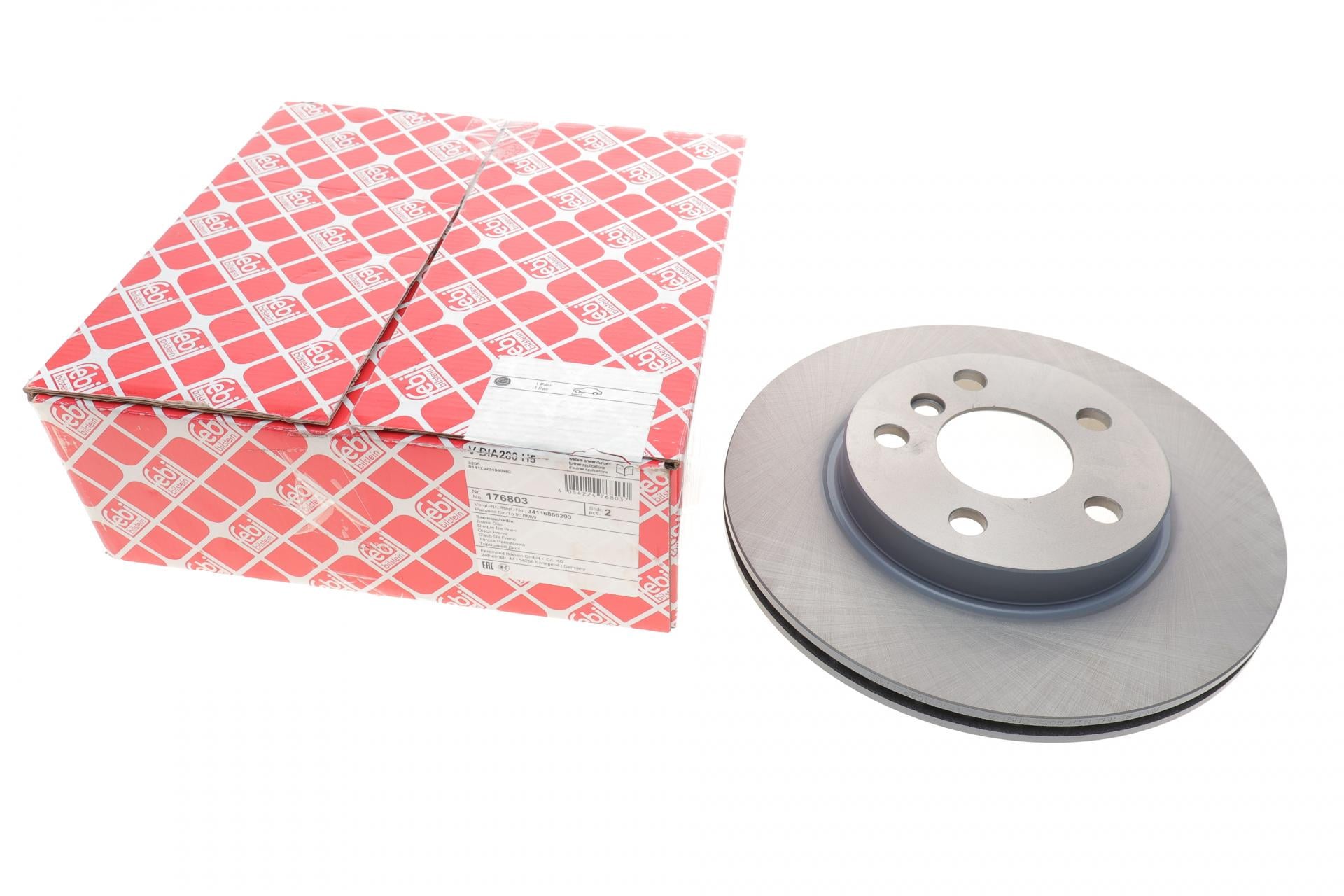 Тормозной диск передний FEBI BILSTEIN для BMW i3 I01 13-280x20 мм (176803)