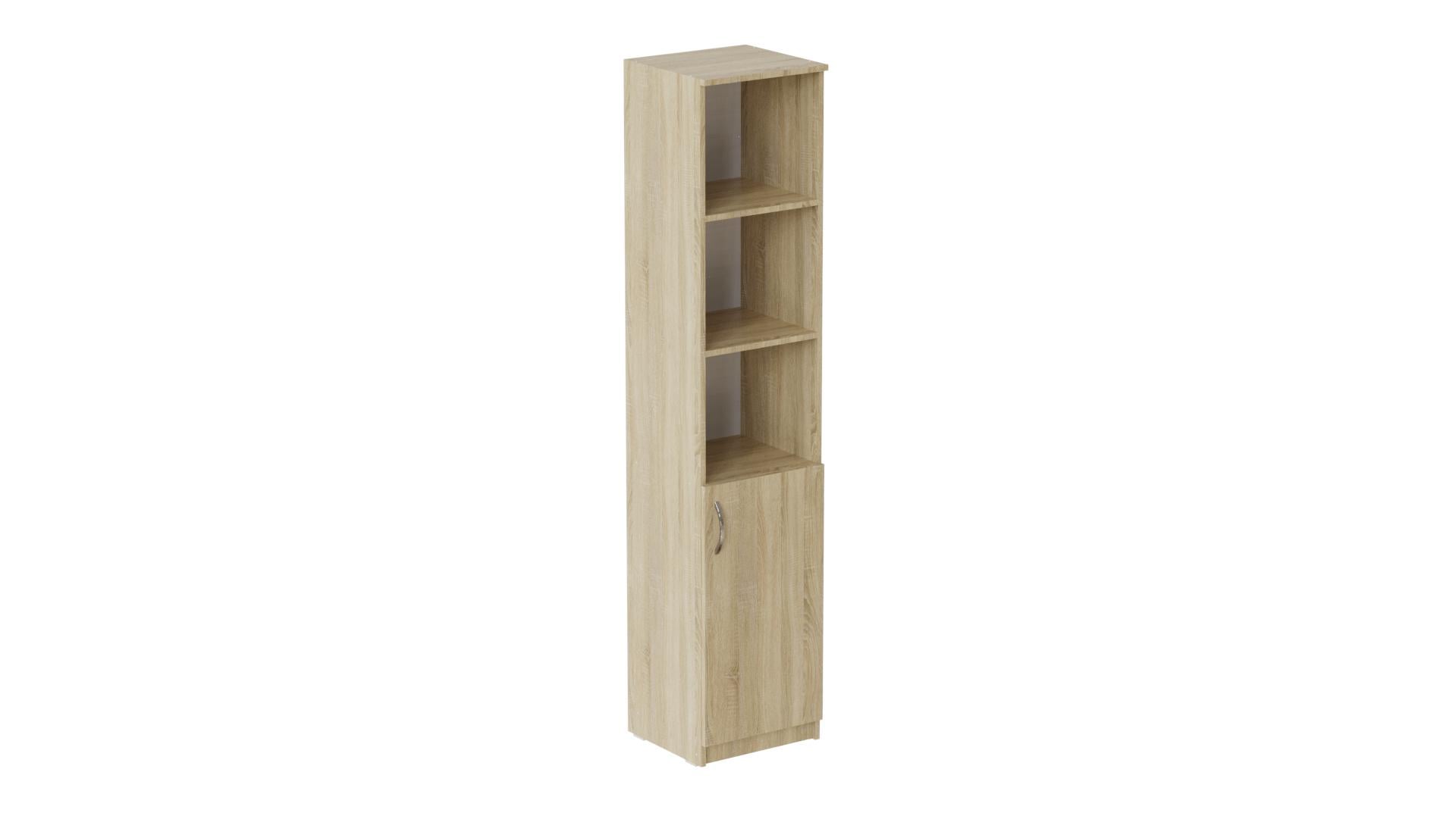 Пенал Ferrum-decor Анжело на 4 полки с 1 дверью ДСП 16 мм 1900x400x380 мм Дуб Сонома (FRD-104914)