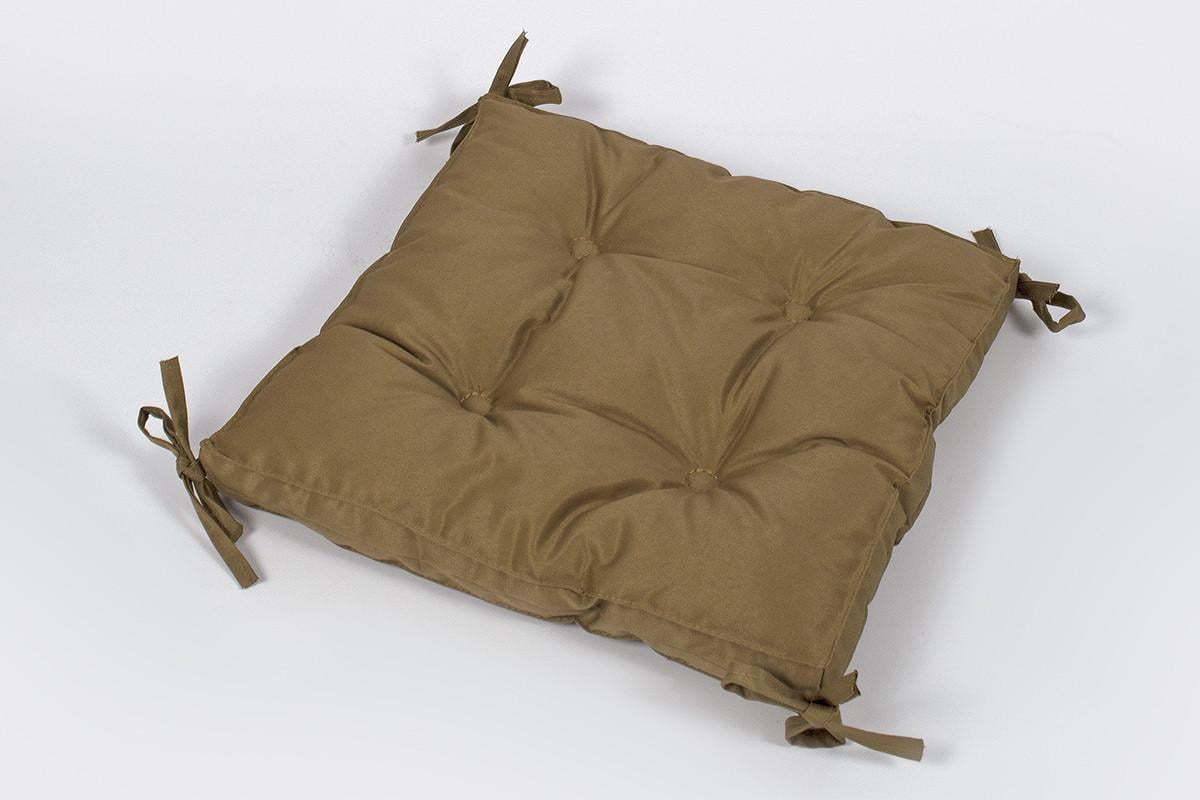 Подушка на стул Lotus Optima с завязками 40х40х5 Горчичный (svt-2000022233330)