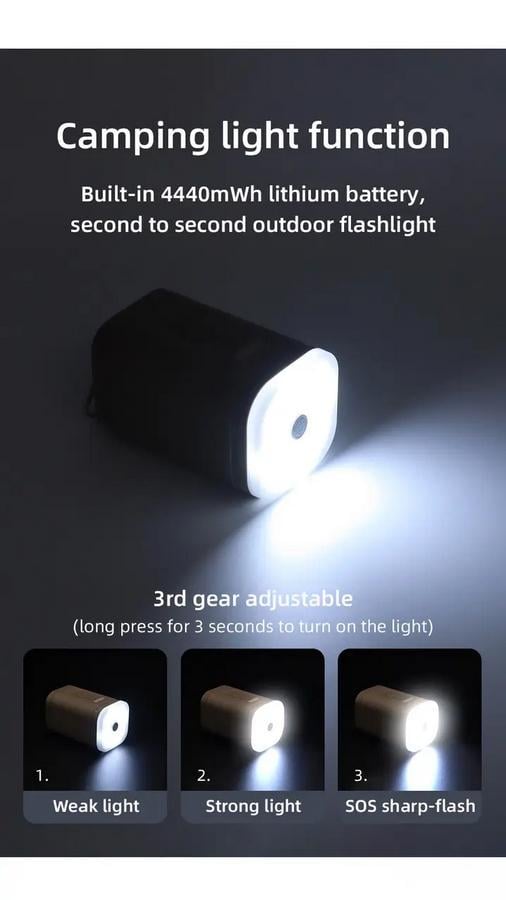 Насос туристический аккумуляторный с фонариком и набором насадок Койот (27617557) - фото 11 Насос туристический аккумуляторный с фонариком и набором насадок Койот (27617557) - фото 11