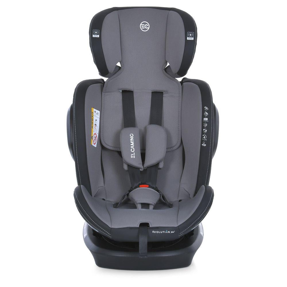 Автокрісло дитяче 0-36 кг ME 1045 EVOLUTION 2 360° ISOFIX/Top Tether з поворотом Чорно-сірий (30408458) - фото 5