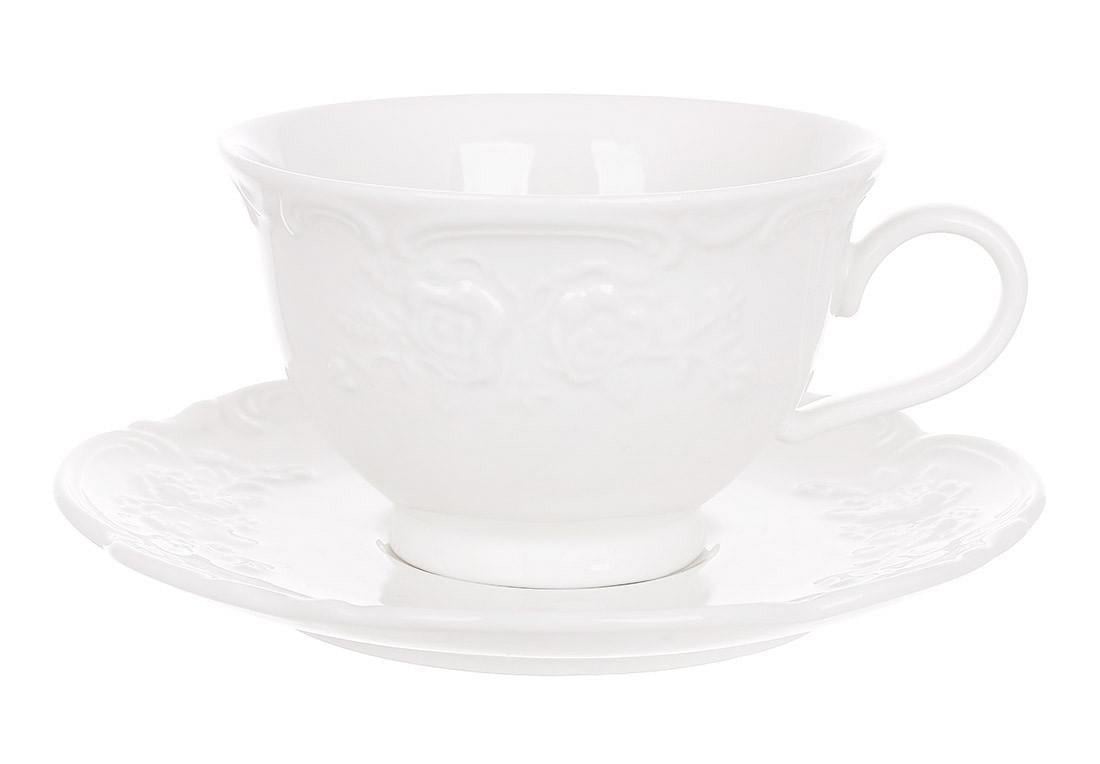 Чашка с блюдцем BonaDi Chateau Blanc Collection 250 мл (K292)