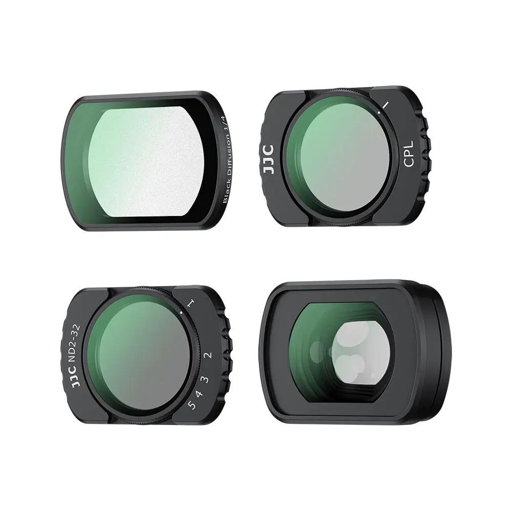 Набір світлофільтрів JJC 0.72x Wide-Angle+CPL+VND ND2-32/Black Diffusion 1/4 для DJI Osmo Pocket 3/4 код F-PK4WA 4 шт.