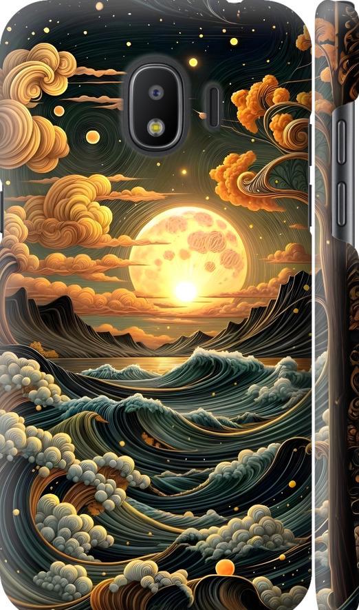 Чехол на Samsung Galaxy J2 2018 Арт волны (6332m-1351-42517)
