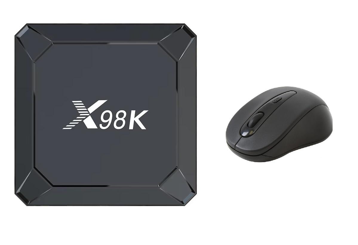 Смарт-приставка X98K 4/32 GB RK3825 RockChip Wi-Fi6 Wi-Fi6 Андроїд 13 і бездротова миша для управління (634)