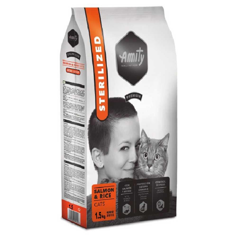 Корм сухий Amity Sterilized Salmon&Rice 1,5 кг
