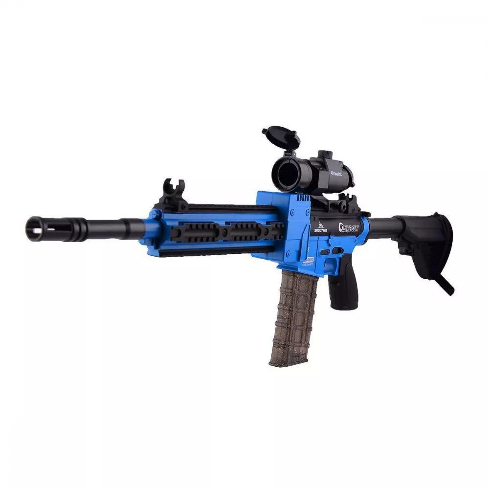 Автомат детский игрушечный ZERO M416 аккумуляторный 12 патронов Blue (00000001830)