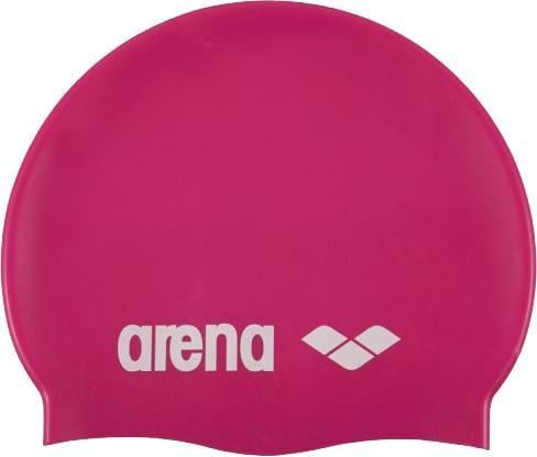 Шапка для плавання Arena CLASSIC SILICONE Фуксія/Білий (Уні OSFM 91662-091)