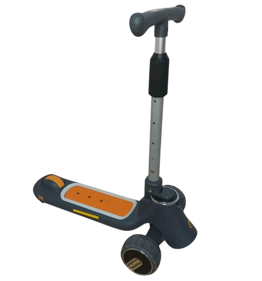 Самокат дитячий триколісний MUFAQI регульована ручка Сірий (31758292)