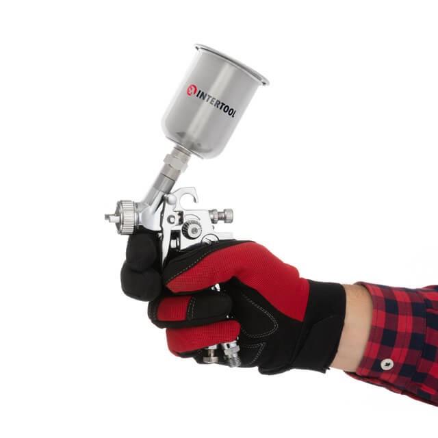 Краскопульт пневматический Intertool PT-0306 HP MINI форсунка 0,5 мм верхний металлический бачок 125 мл 5 бар (1649645997) - фото 2 Краскопульт пневматический Intertool PT-0306 HP MINI форсунка 0,5 мм верхний металлический бачок 125 мл 5 бар (1649645997) - фото 2