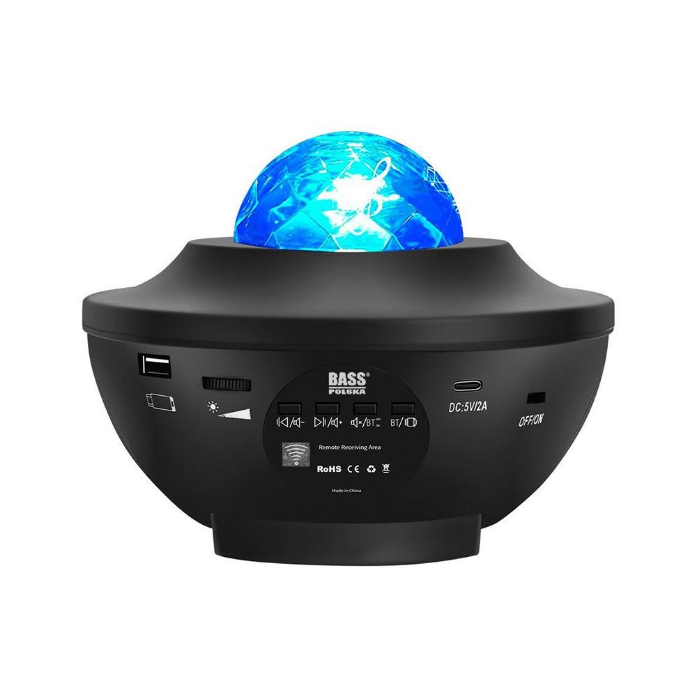 Проектор звездный Bass Polska BH 59311 с динамиком и Bluetooth