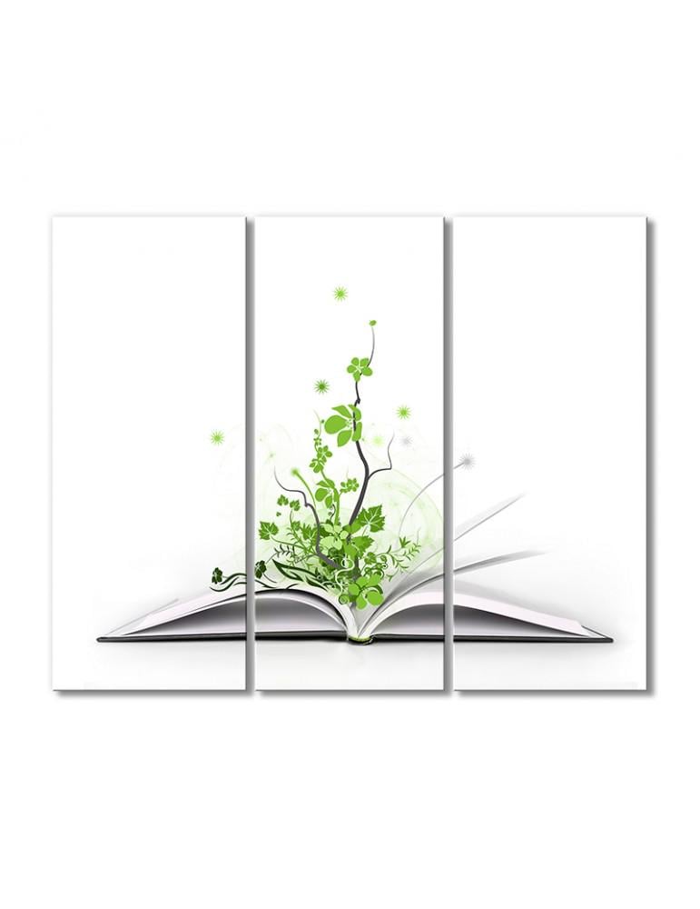 Картина модульная Сила знаний 3 модуля 80x120 см