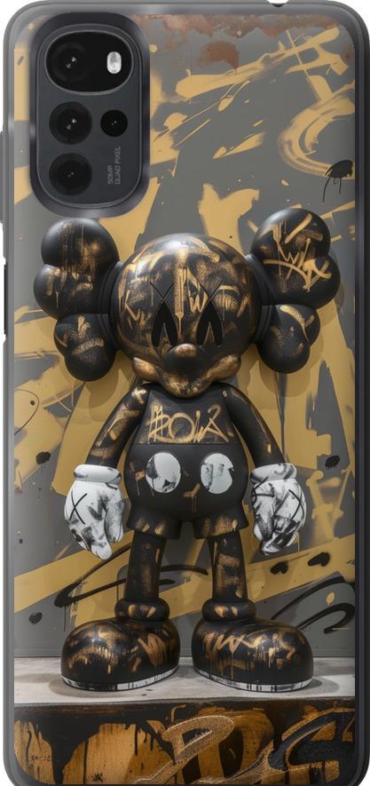 Чехол на Motorola G22 Bronze kaws (6097u-2681-42517)