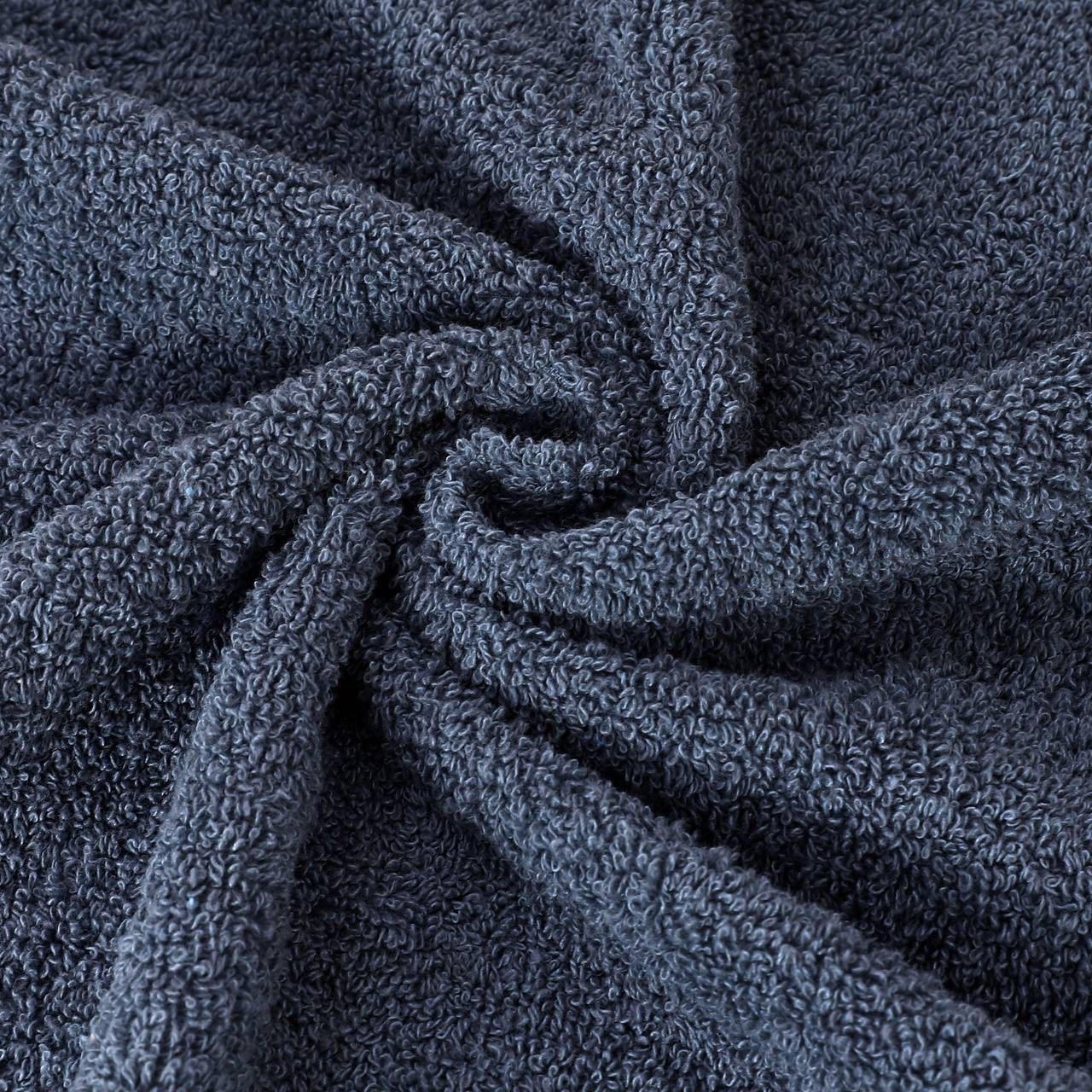 Комплект рушників махрових Malloory Home 50х90/70х140 см Темно-сірий (6958-1) - фото 5 Комплект рушників махрових Malloory Home 50х90/70х140 см Темно-сірий (6958-1) - фото 5