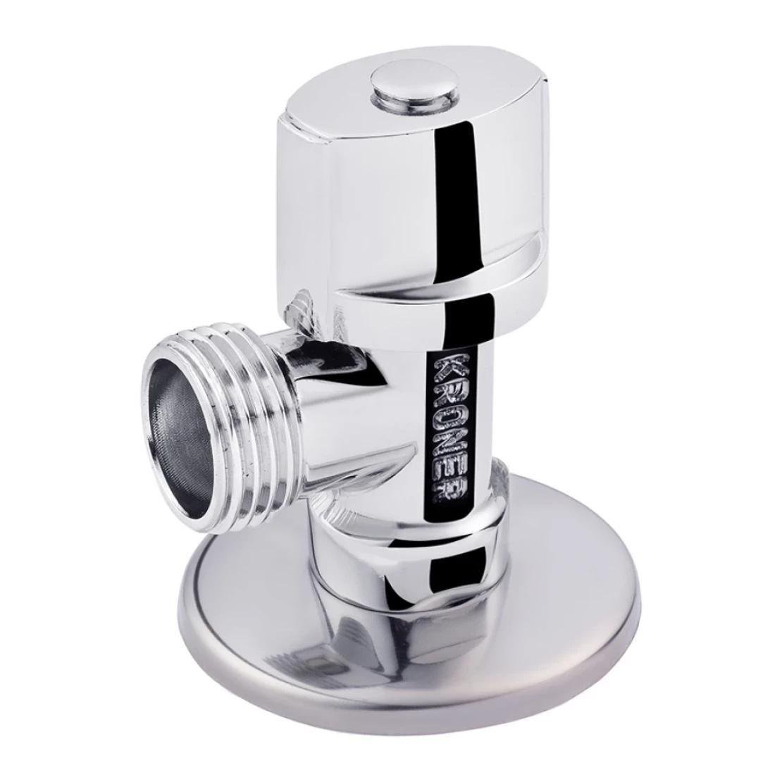 Кран приладовий Kroner KRP Eckventil C201 ЗЗ латунь 1/2х1/2" Хром (CV027379)