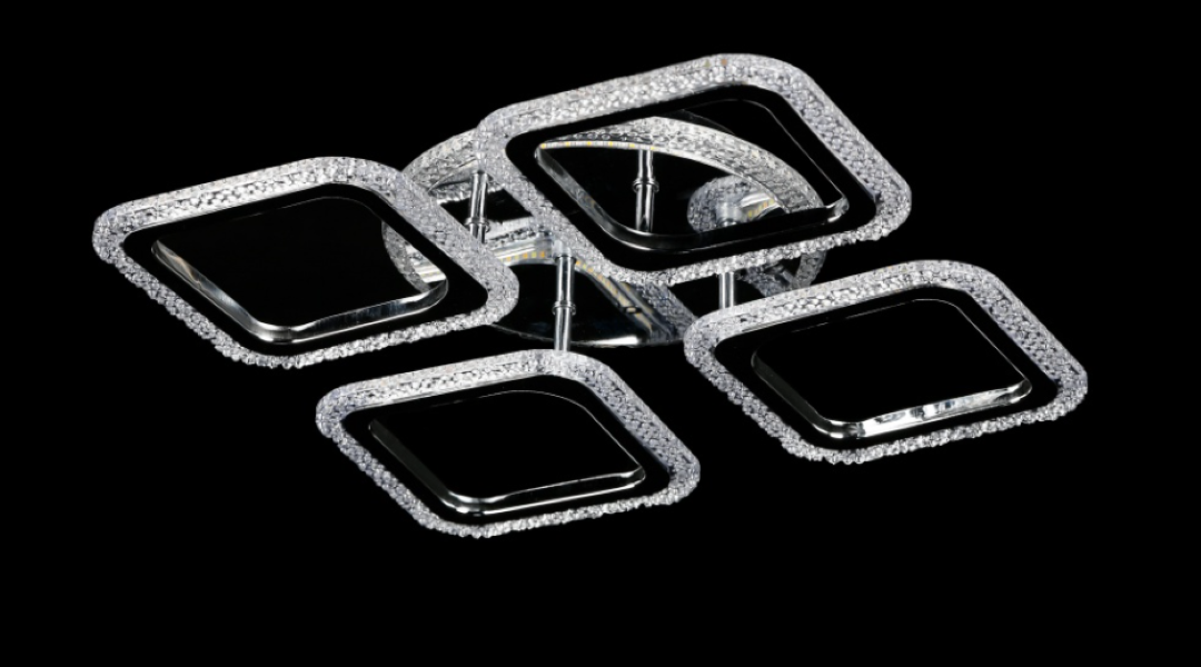 Светодиодная люстра LK39758/4/1 LED CR Белый/Хром (AN000035)