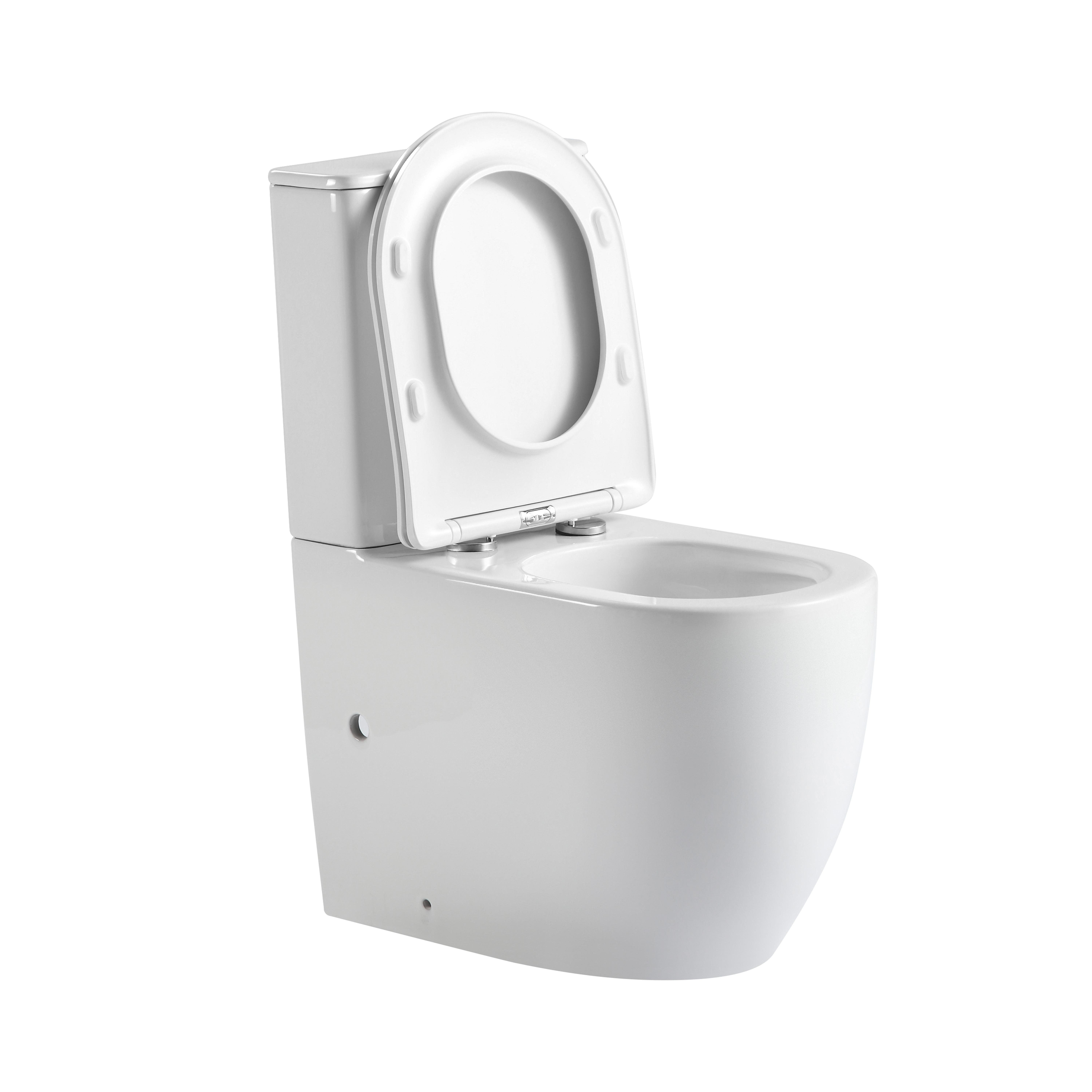 Унітаз підлоговий Qtap Robin New Ultra Quiet безободковий з сидінням Soft-Close White (QT13226083AW (SD00052565) - фото 5
