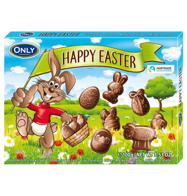 Шоколад молочный ONLY Happy Easter фигурный 100 г (2563918644)