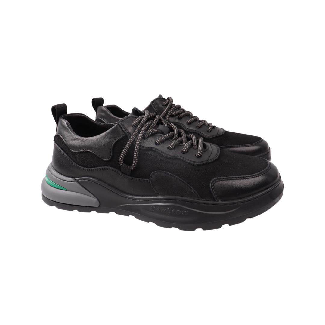 Кроссовки мужские Lido Marinozi из кожи р. 41 Черный (221-21DTS)