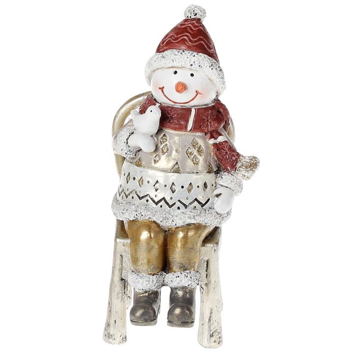 Декоративна фігура BonaDi Сніговик (218-593)