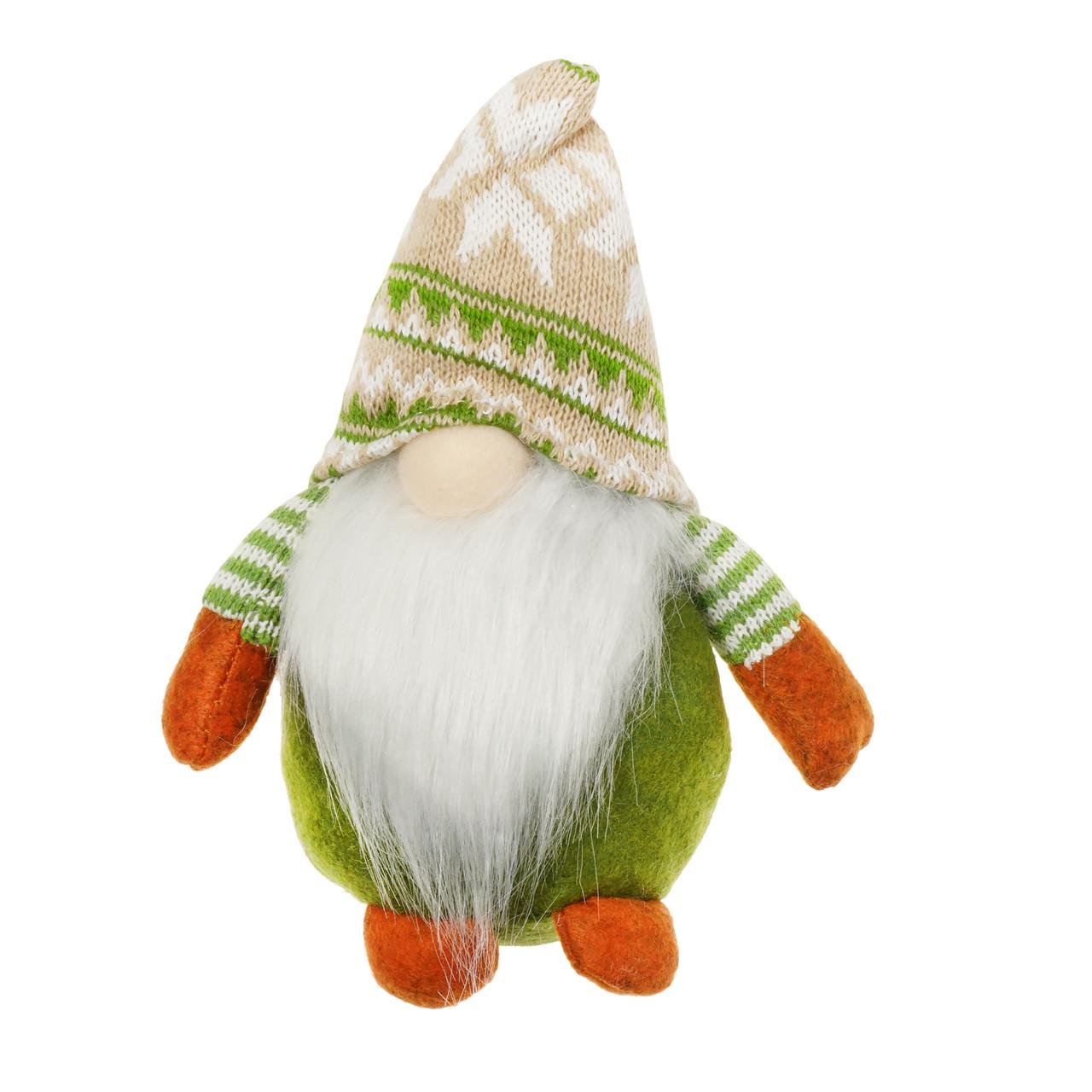 Новогодняя фигура Wellamart Гном 22 см Зеленый (71700002)