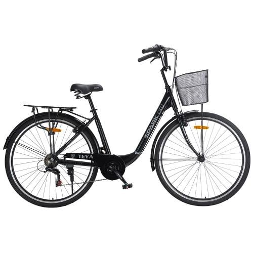 Велосипед Spark CITY TEYA колеса 28" алюминиевая рама 18" Черный (000239988)