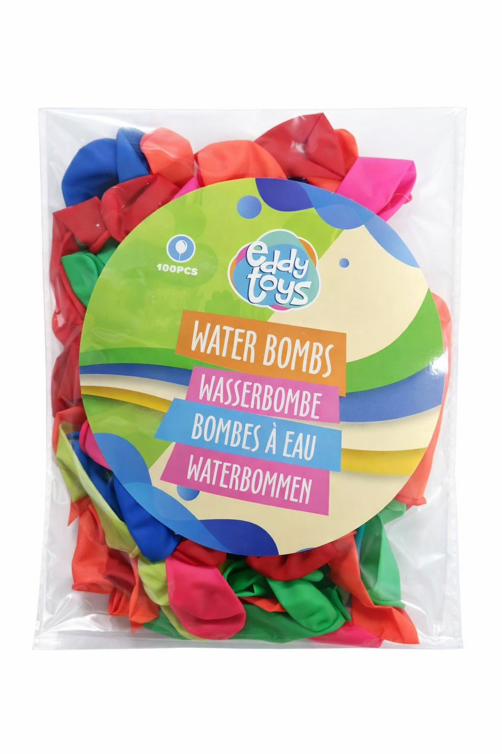 Набір водяних кульок Eddy Toys Water Bombs 100 шт. (300367)