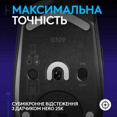Компьютерная мышка Logitech G309 Lightspeed Wireless/Bluetooth Black (910-007199) - фото 4