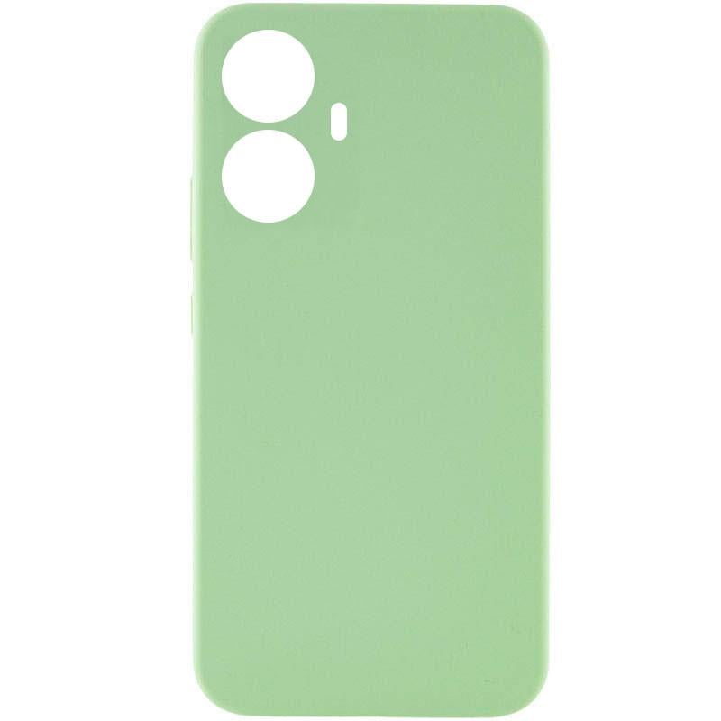 Противоударный чехол Silicone Cover Lakshmi Full Camera (AAA) для Realme 10 Pro+ Мятный / Mint Противоударный чехол Silicone Cover Lakshmi Full Camera (AAA) для Realme 10 Pro+ Мятный / Mint