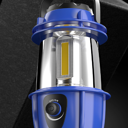 Фонарь кемпинговый на батарейках Синий (Y00148-1) - фото 3