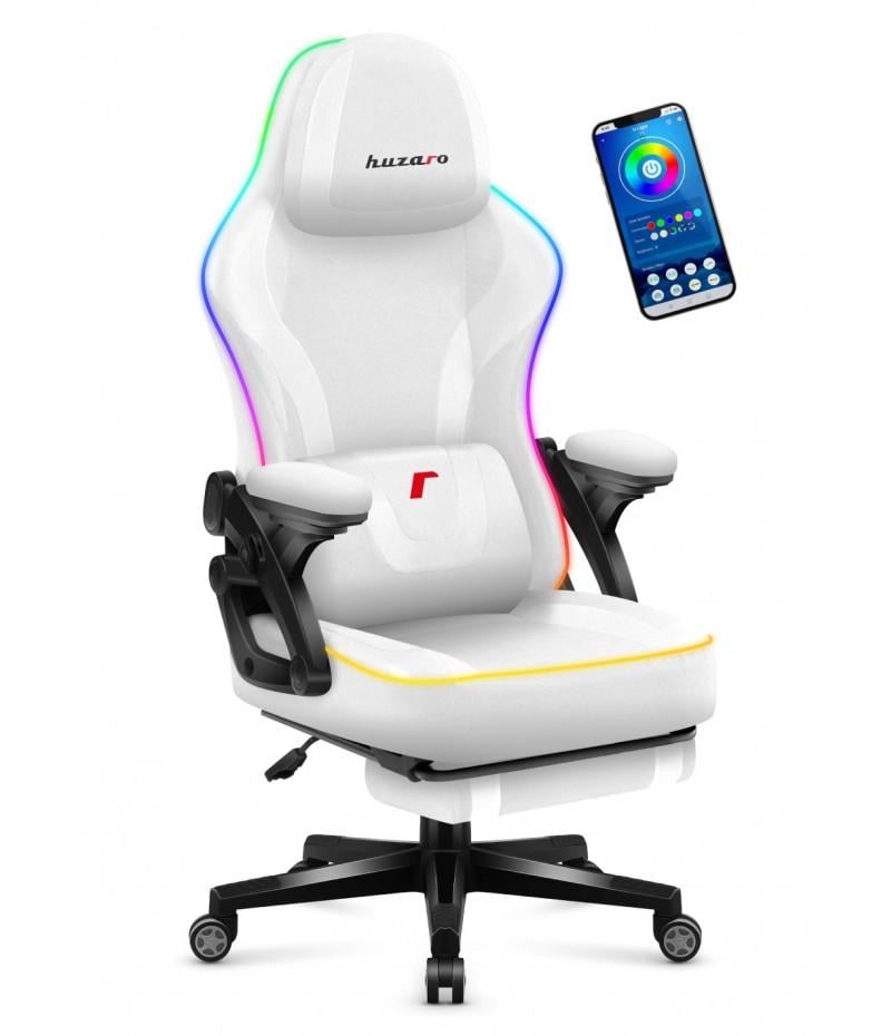 Компьютерное кресло Huzaro Force 4,6 ткань RGB White (19048220) - фото 5