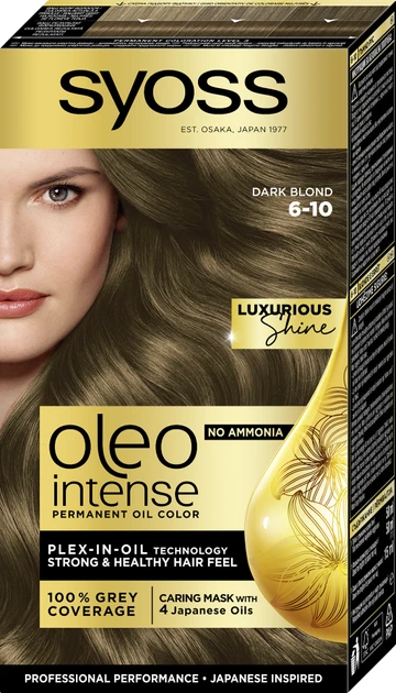 Краска для волос Syoss Oleo Intense 115 мл 6-10 Темно-русый