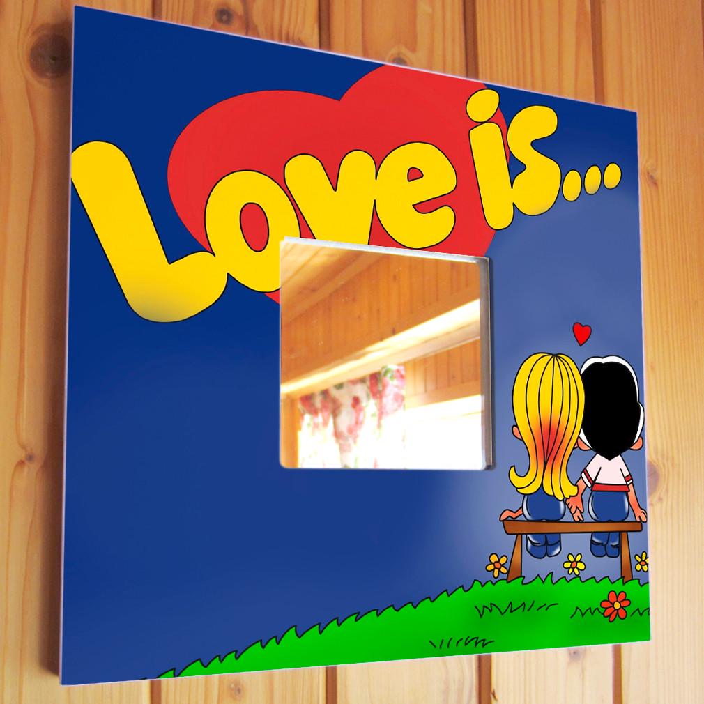 Зеркало декоративное Love is 260х260 мм (M03750)