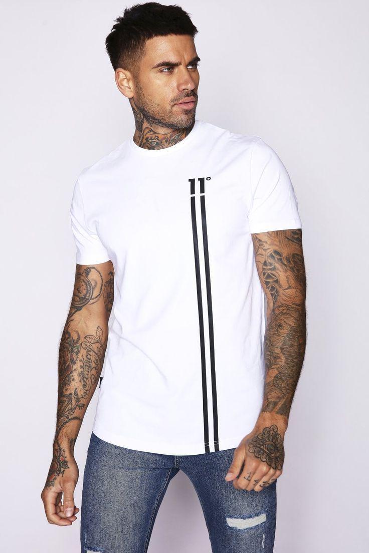 Футболка мужская с принтом Pin-000-653 повседневная XL Белый (2664093573)