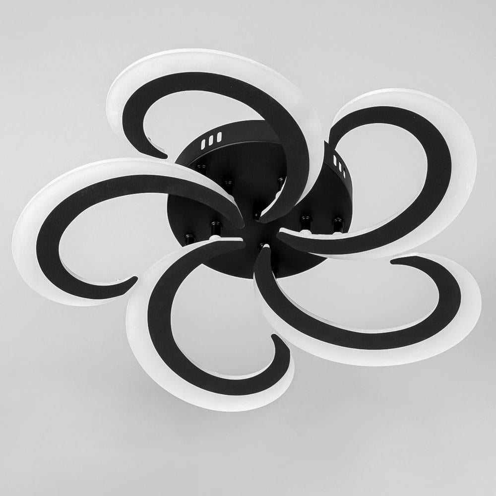 Люстра потолочная светодиодная Lighthouse SY-20485/5 MB D505хH80 70W с пультом Черный