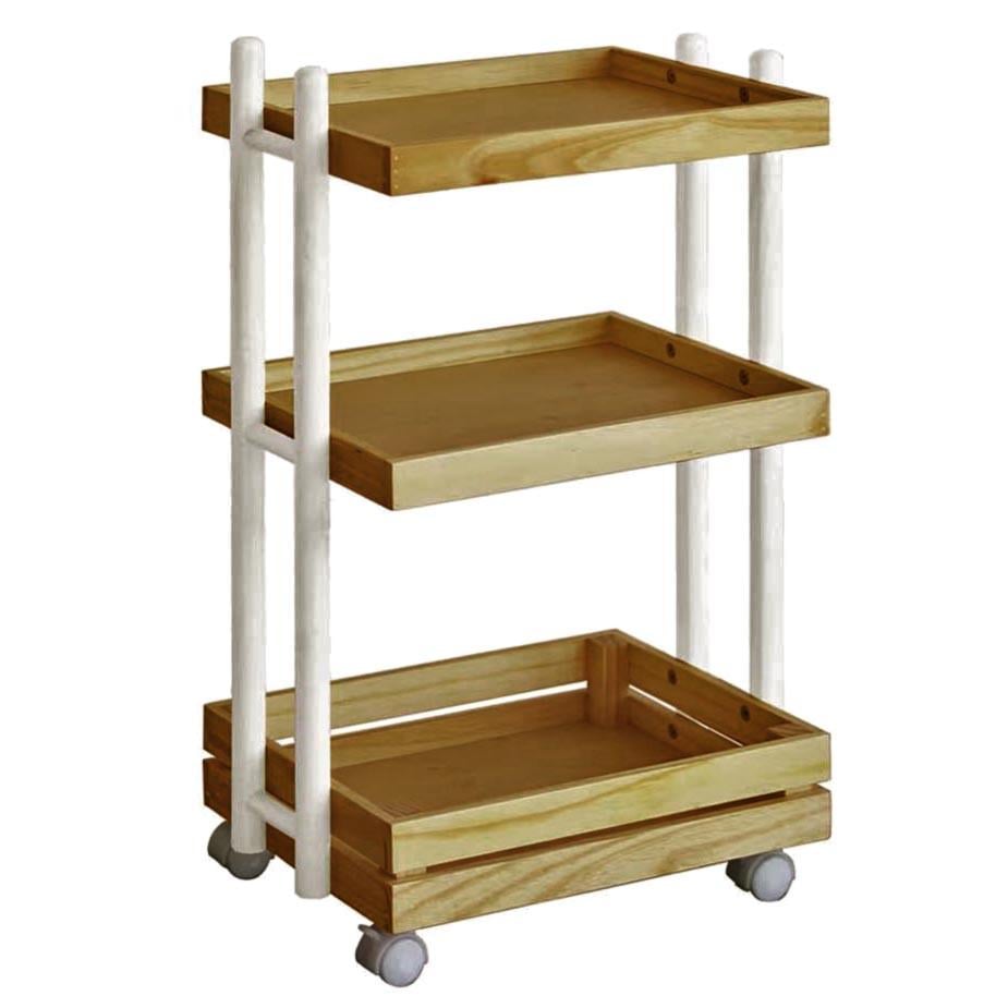 Этажерка для ванной из дерева на колесиках Плонимар Зефир/Сиена (АБТ-00982005) Этажерка для ванной из дерева на колесиках Плонимар Зефир/Сиена (АБТ-00982005)