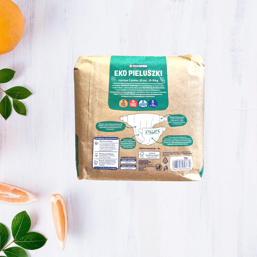 Підгузки Babydream ЕКО 5 Junior 10-16 кг 28 шт. - фото 2 Підгузки Babydream ЕКО 5 Junior 10-16 кг 28 шт. - фото 2