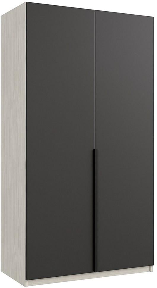 Шафа розпашна 2-х дверна Siesta Prestigio 110 Сірий/Білий (RTS2Prestigio110БГ-С)