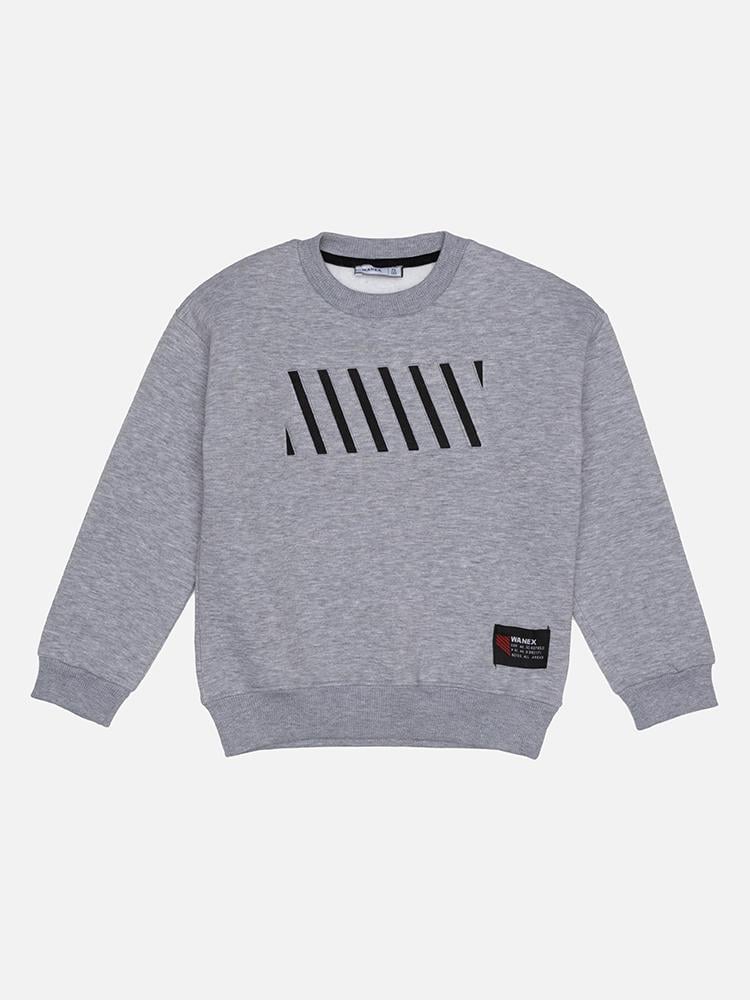 Свитшот для мальчика ЦБ-00209719 128 см Серый (28575416)